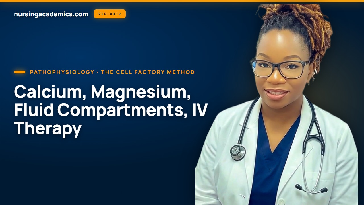 Calcium, Magnesium, Fluid Compartments, IV Therapy