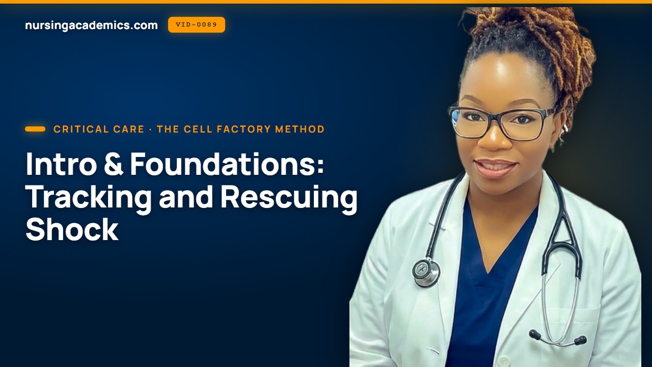 Intro & Foundations: Tracking and Rescuing Shock