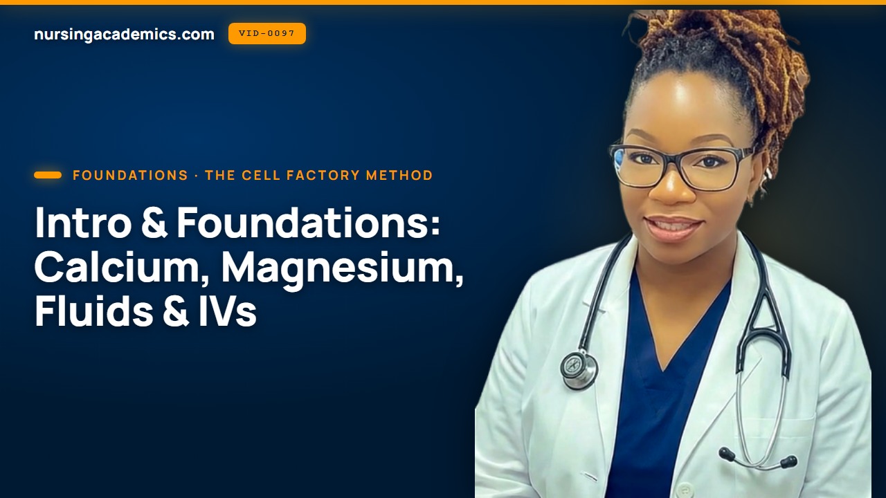 Intro & Foundations: Calcium, Magnesium, Fluids & IVs